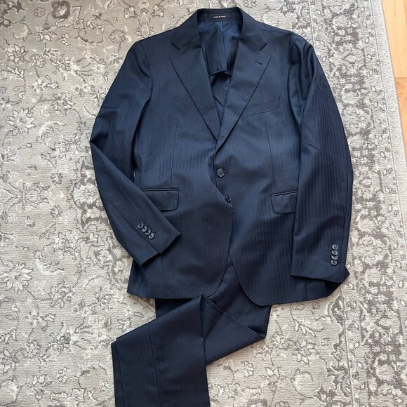 Tagliatore Blazer - Navy Solaro Suit. *Jacket Unstructured - Picture 1 of 2